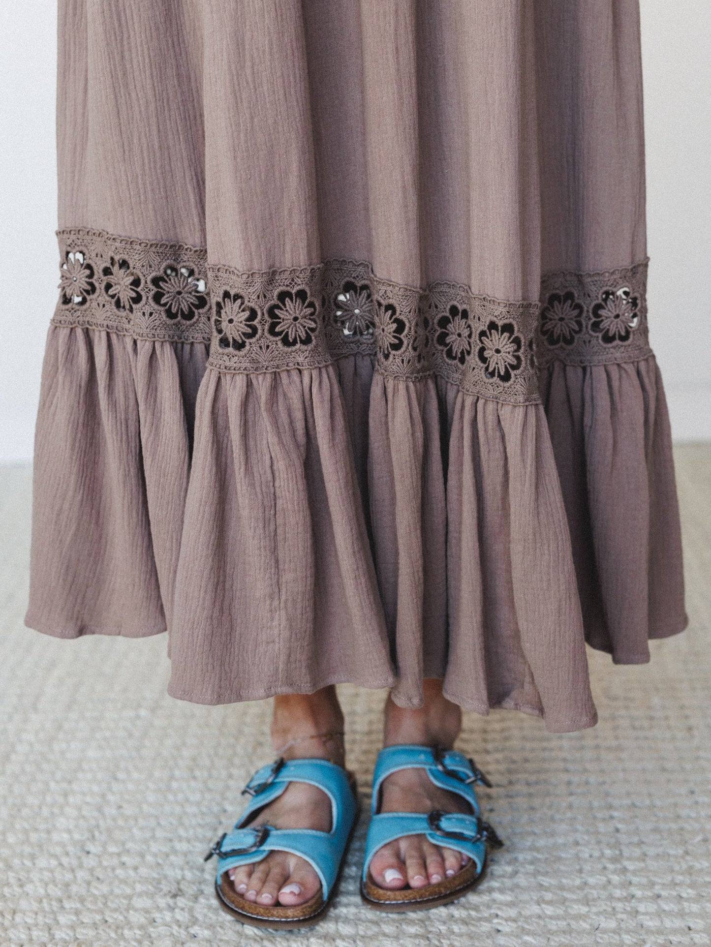 Lavender Loom Dress - Mocha