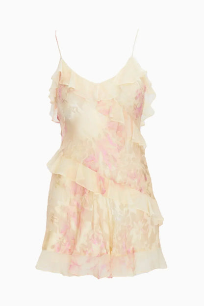 Lomina Summer Heirloom Print Mini Dress