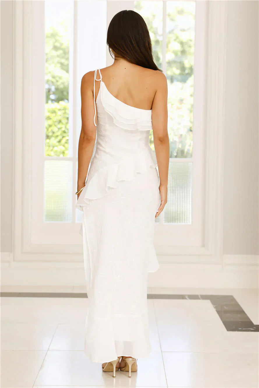 Embrace The Dream One Shoulder Midi Dress