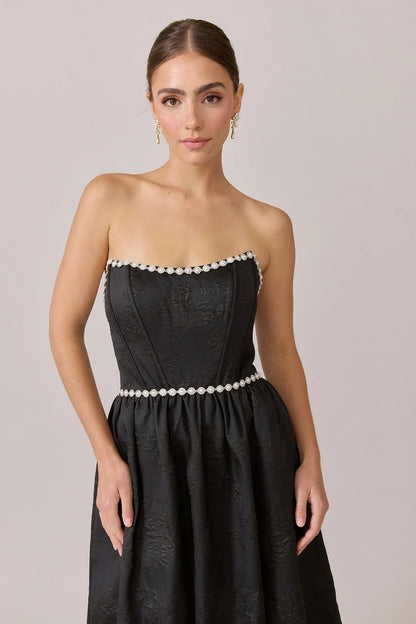 Ellapink Luxe Jacquard Dress | Made To Order