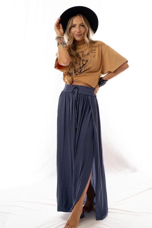 Stasia Maxi Skirt - Blue - Pre Order