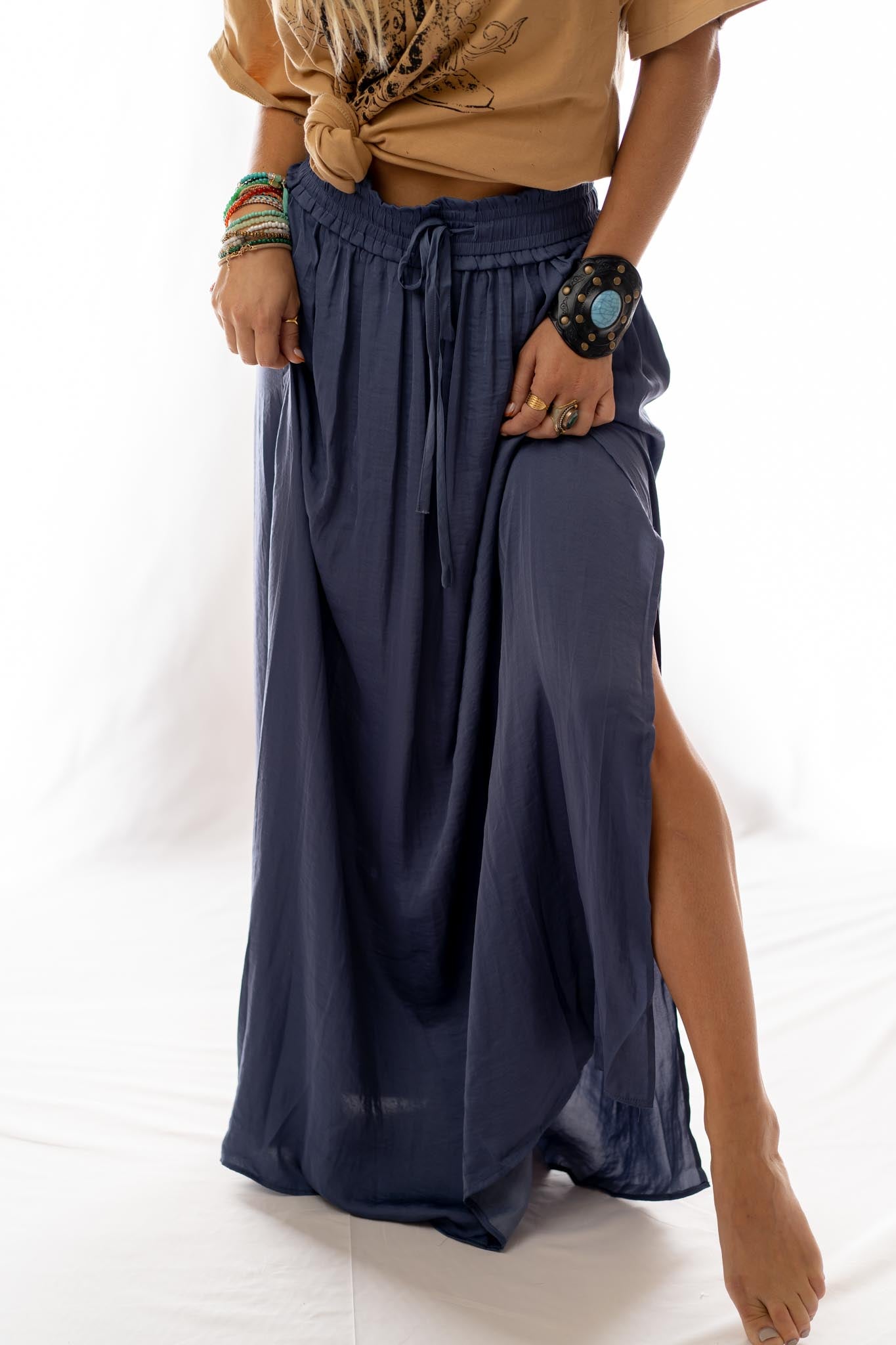 Stasia Maxi Skirt - Blue - Pre Order