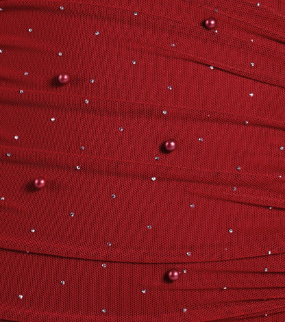 Life Of The Party Rhinestone And Pearl Mini Dress