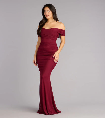 Allison Off-The-Shoulder Mermaid Formal Dress