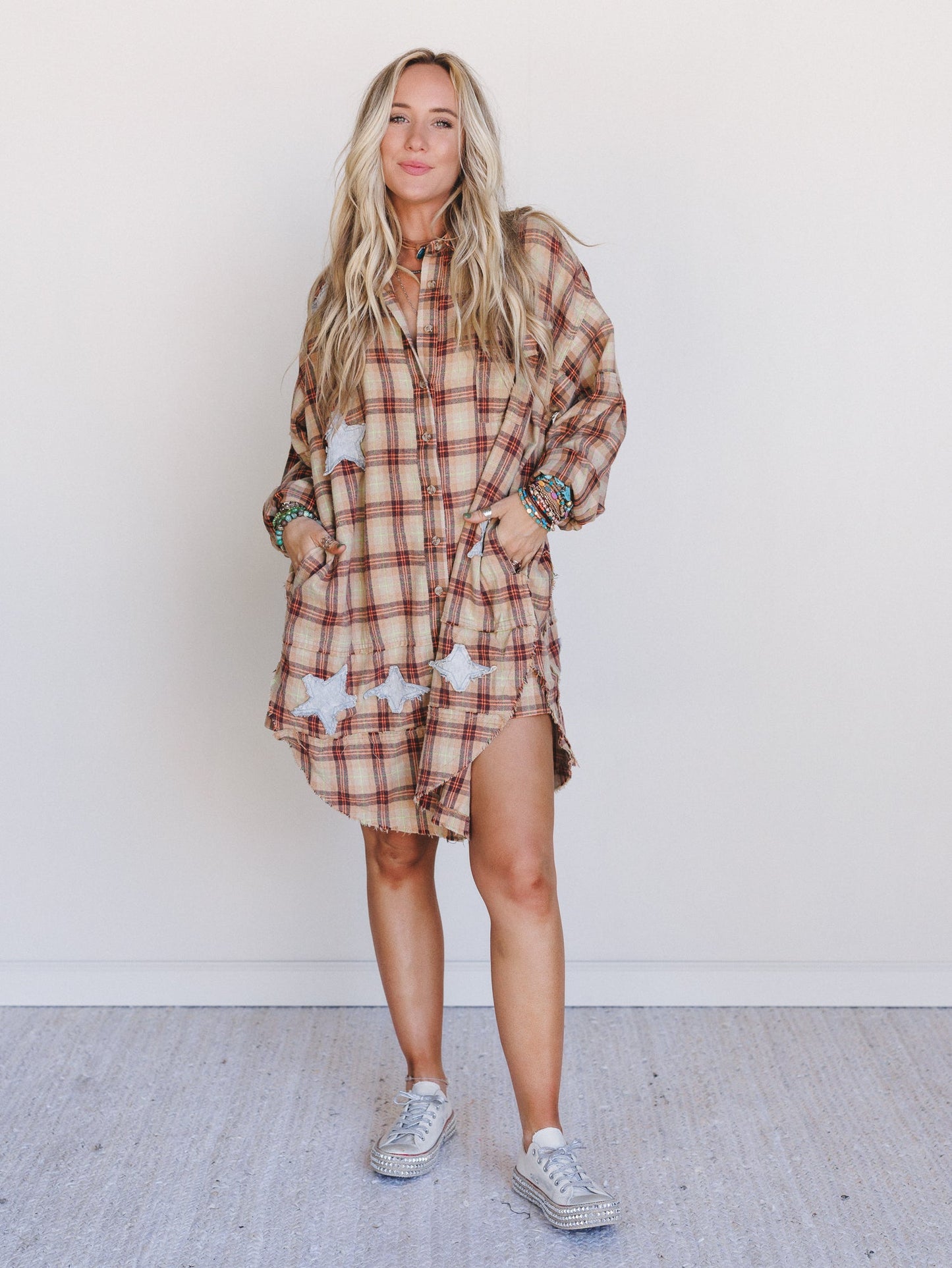 Southern Twilight Button Down Dress - Orange - Pre Order