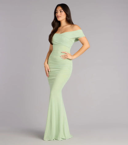 Allison Off-The-Shoulder Mermaid Formal Dress