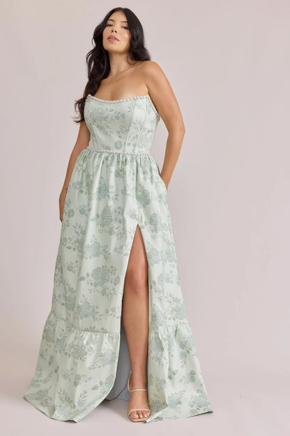 Ellapink Luxe Jacquard Dress | Made To Order