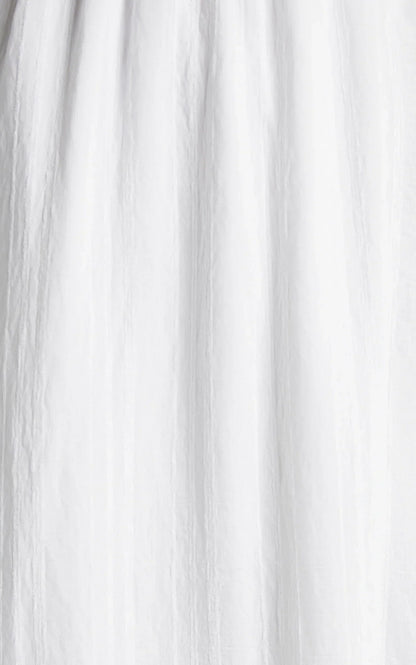 Angelique Maxi Dress - Lace Trim Dress in White