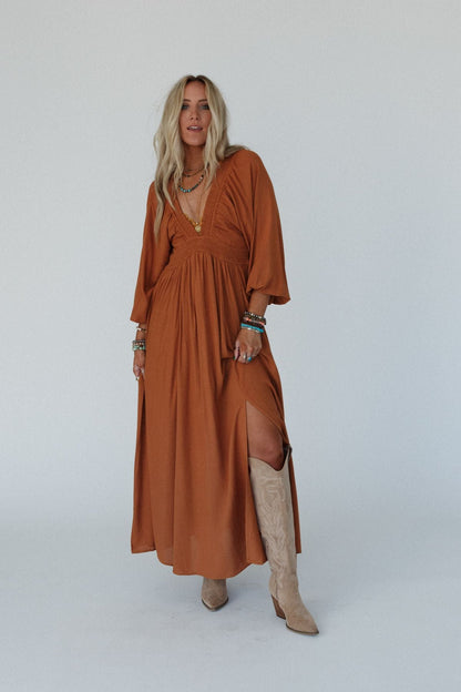 Wila Maxi Dress - Camel - Pre Order