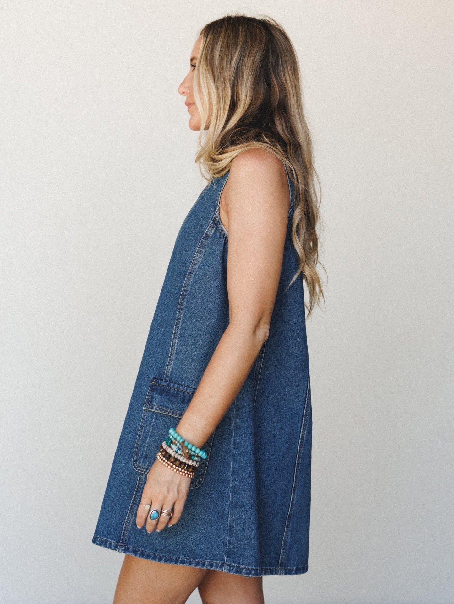 Blue Bird Dress - Denim