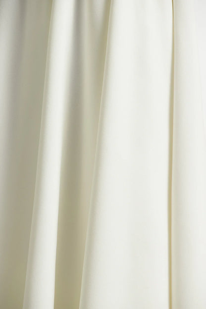 Bellamy | Cream Crew-Neck Long Sleeve Midi Dress