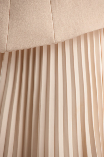 Feeling Good | Nude Bandeau Jumpsuit With Pleated Trouser