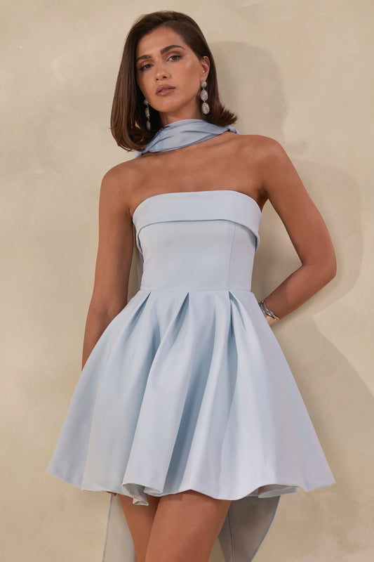 Bruna | Light Blue Chiffon Scarf