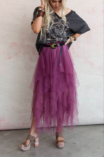 Boho Ballerina Skirt - Mauve - Pre Order