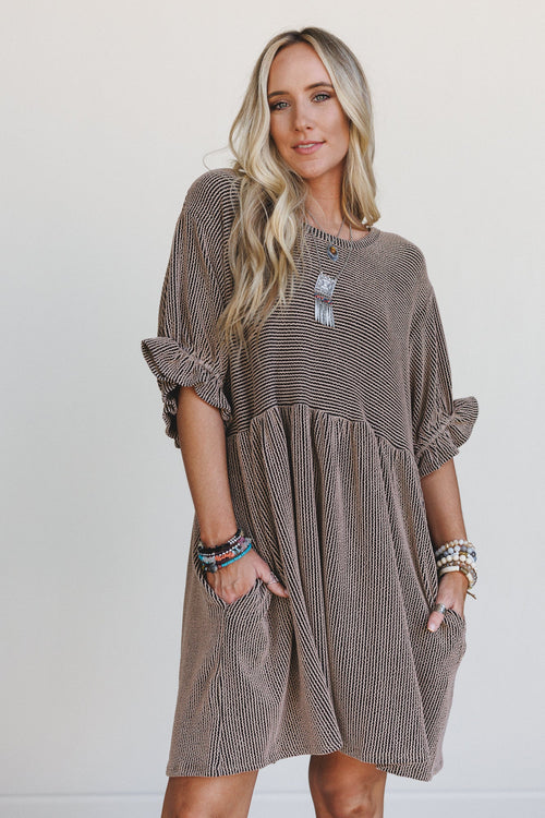The Nest Open Sky Dress - Camel - Pre Order