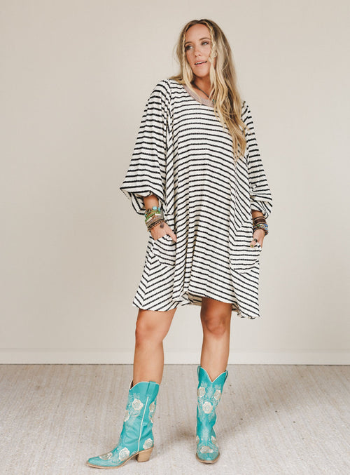 The Nest Good Feels Dress - Black Mocha - Pre Order