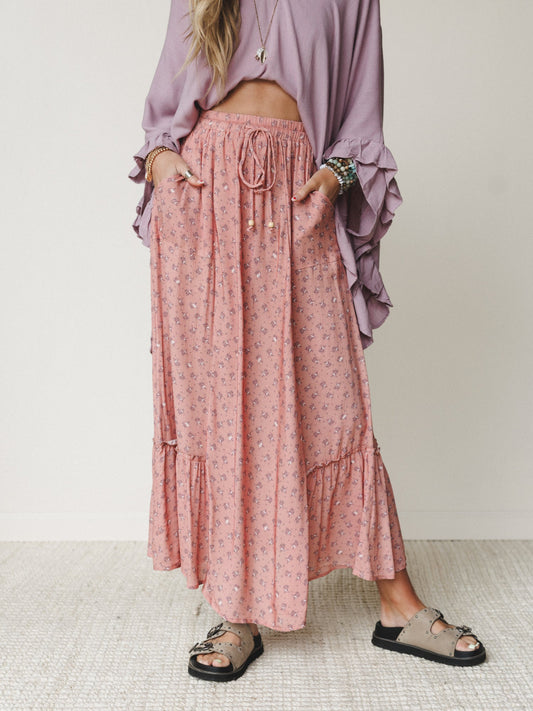 The Nest Emberlyn Maxi Skirt - Clay - Pre Order