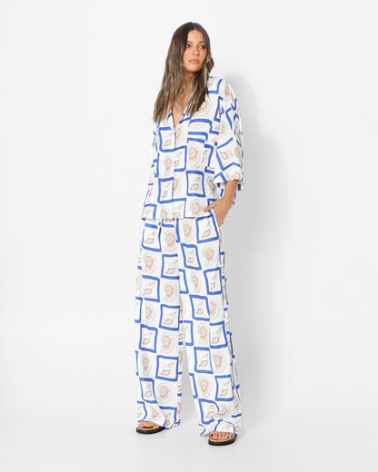 LOST IN LUNAR Zeni Pants Shell Print