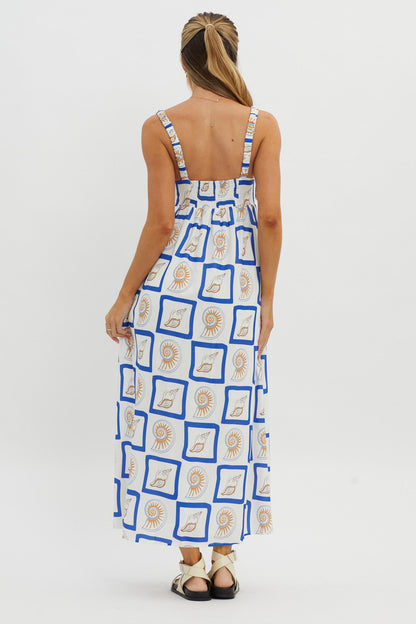 LOST IN LUNAR Katie Maxi Dress Shell Print
