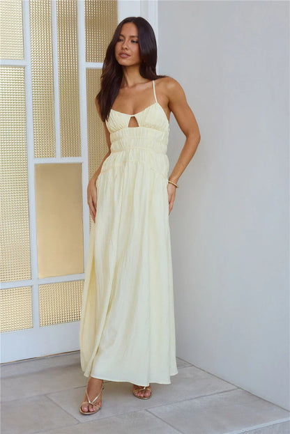 Sunkissed Serenity Maxi Dress Yellow