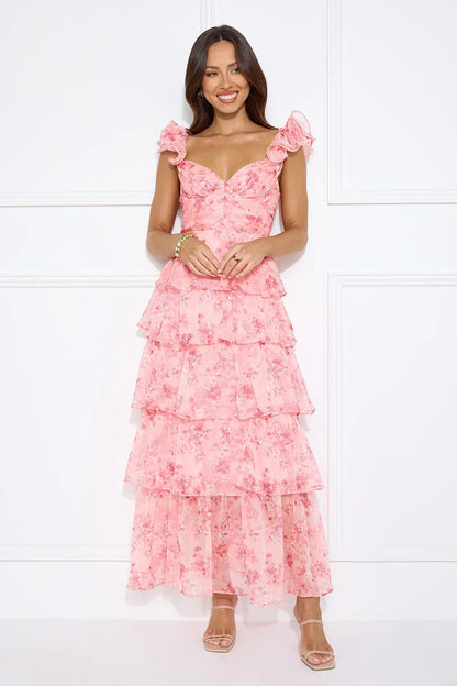 Sunbeam Soiree Maxi Dress Pink