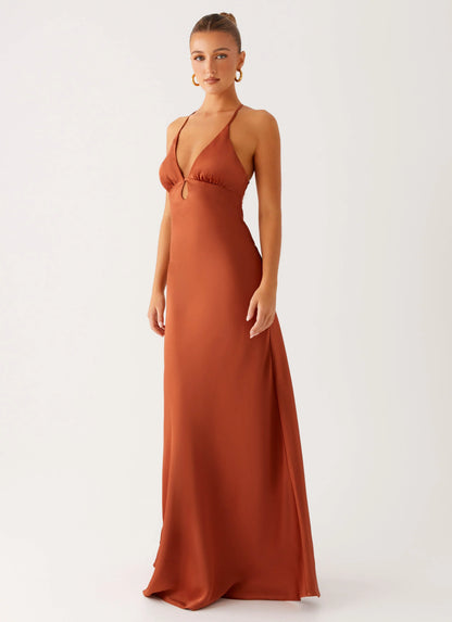 Sundowner Maxi Dress - Rust