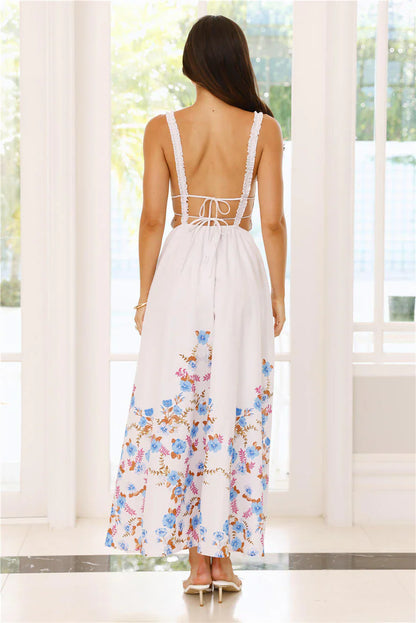 Sundrop Springs Midi Dress White